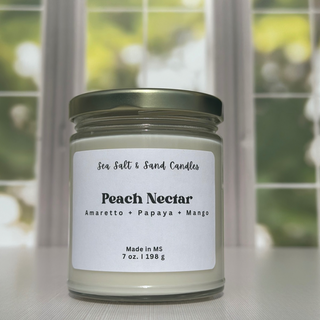 Peach Nectar 7 oz. - 100% Natural Soy Candle