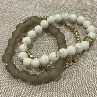 Neutral Trio Stack Bracelet