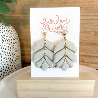 Isabella Grey Clay Earrings