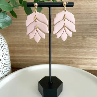 Isabella Blush Clay Earrings